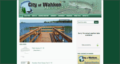 Desktop Screenshot of cityofwahkon.com